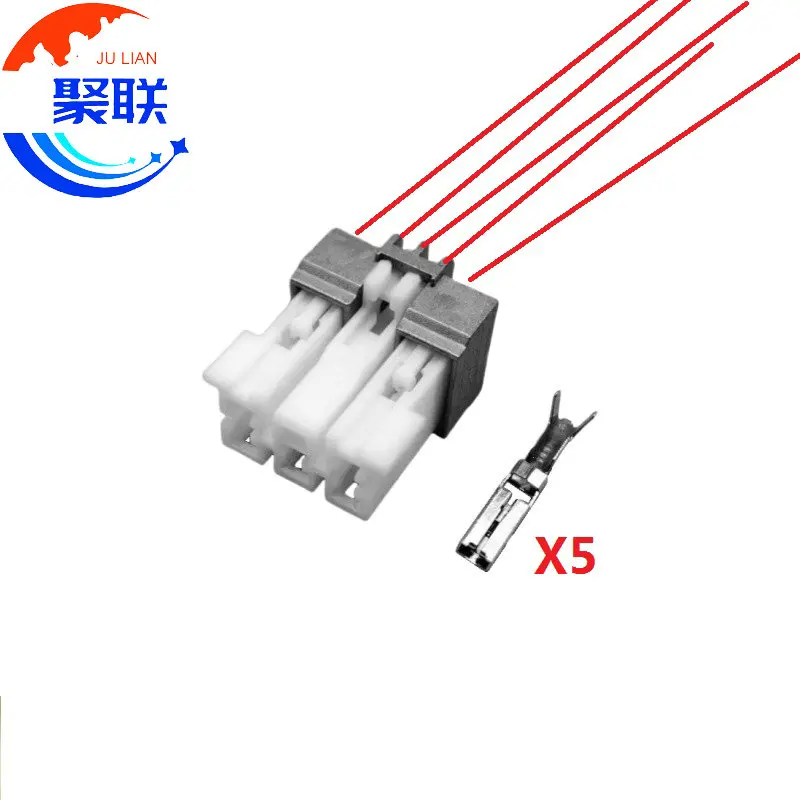 1Set 5Pin Connector 144532-1 Unsealed 2.8mm Series Female Connectors Cable Plug Motorcycle Electrical Harnesses Wiring Harness