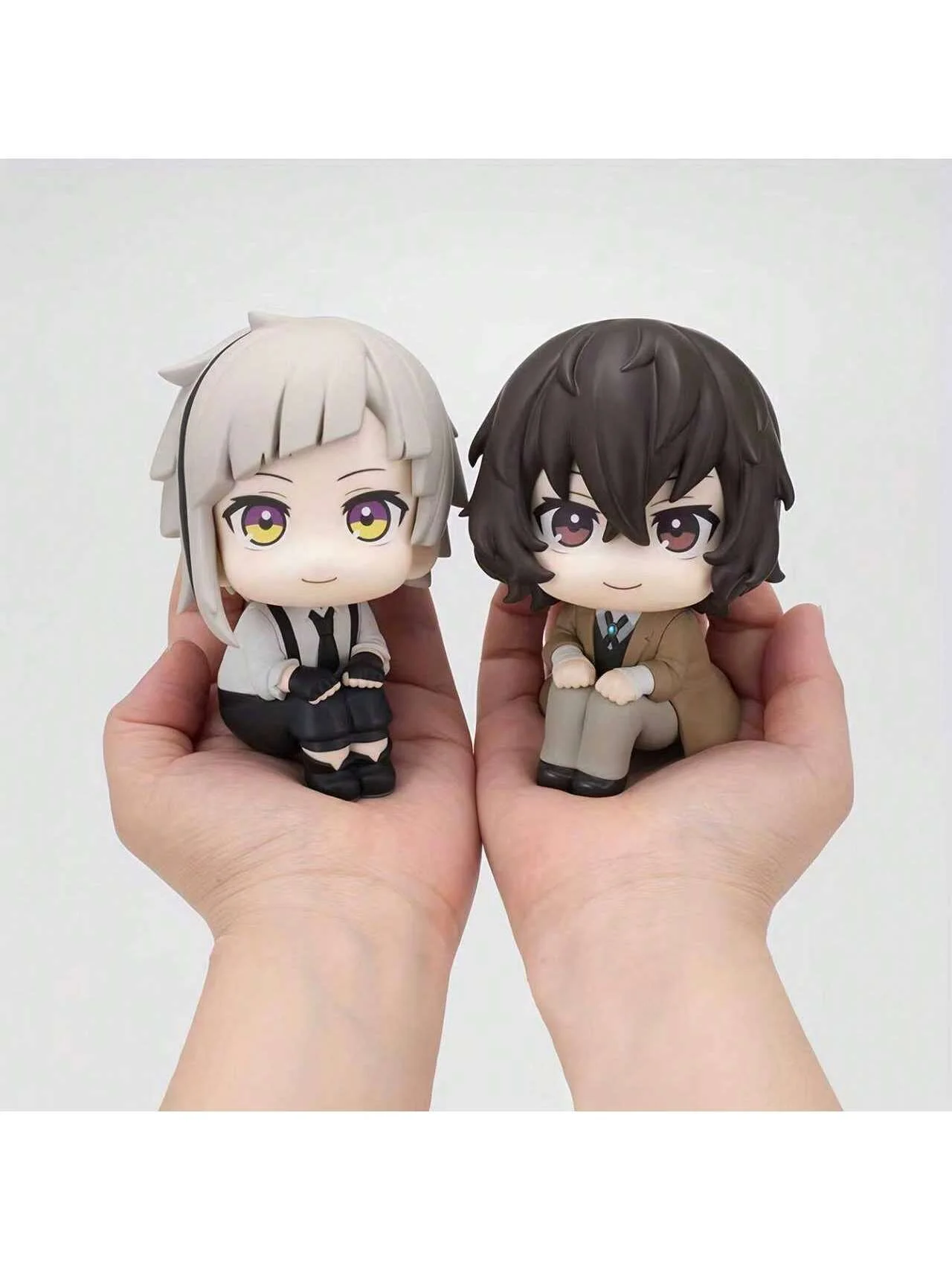 Dazai, Nakahara, Bungo Stray Dogs, Bsd, Chibi Anime Action Figure, Anime Merch Gift for Friends Birthday, Model Statue, Desktop Ornament, Collectible, Small Gift, Holiday Gift, Decoration