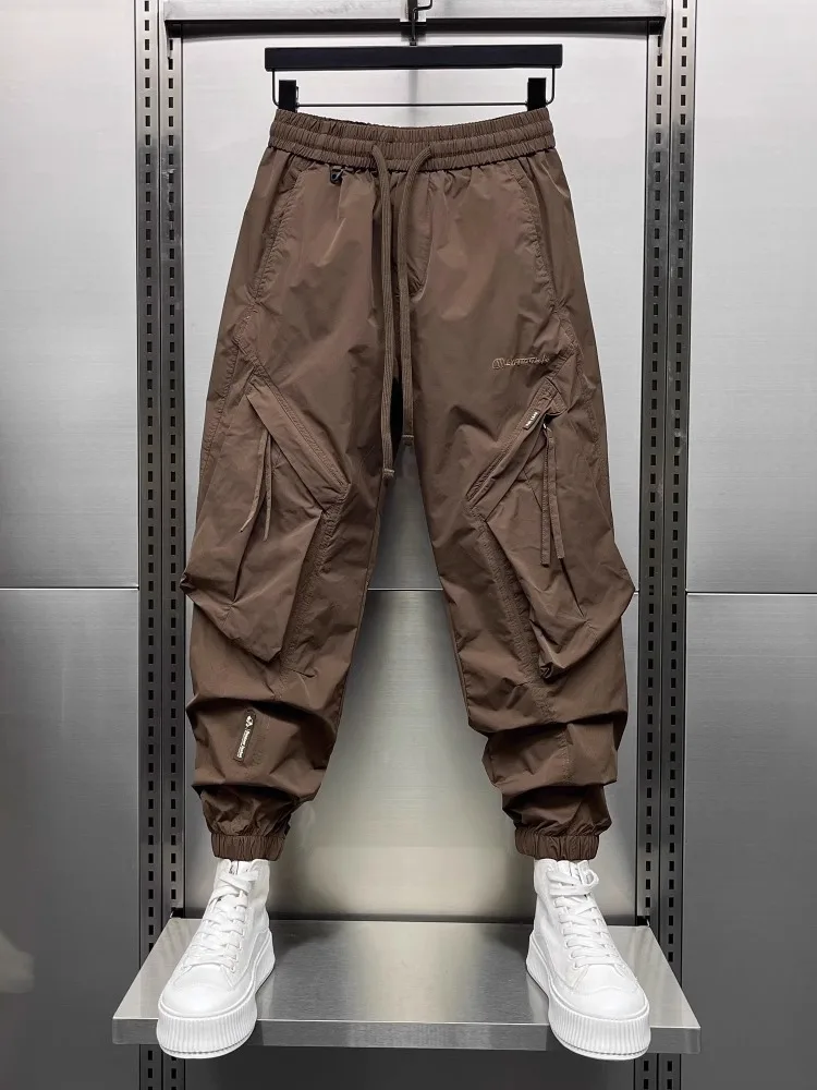 

Bla Casual Outdoor Work Pants Men's Loose Fit Qui Dry Nine Points Harlan Trousers Spring Autumn Leisure Sports Trousers