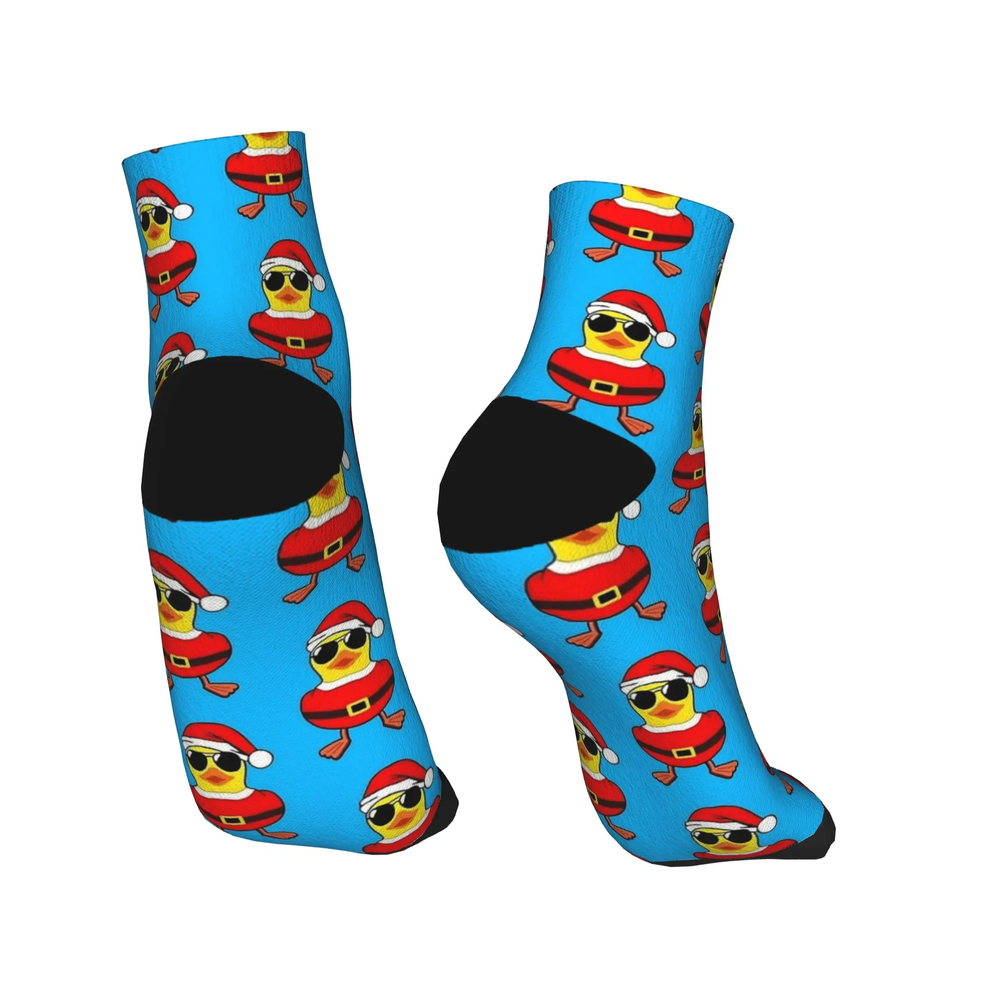 سانتا بطة مطاطية داكي ميري عيد الميلاد الكاحل الجوارب الجوارب غير رسمية الصيف عدم الانزلاق تسلق لينة تنفس جورب للنساء الرجال #4