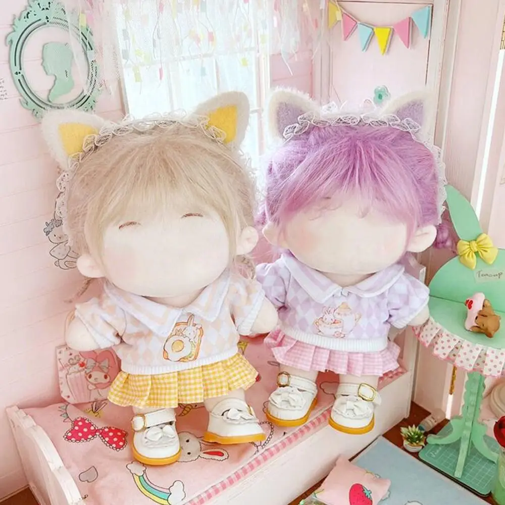 Plush Dolls without Dolls Handmade Idol Doll Clothes Suit Doll Clothes Toy Clothing Hoodie For 20CM Baby Doll