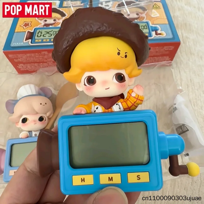 POPMART DIMOO WORLD PIXAR Series Timer Refrigerator Magnet Blind Box Toys Anime Action Figure Surprise Mystery Box Kawaii Dolls
