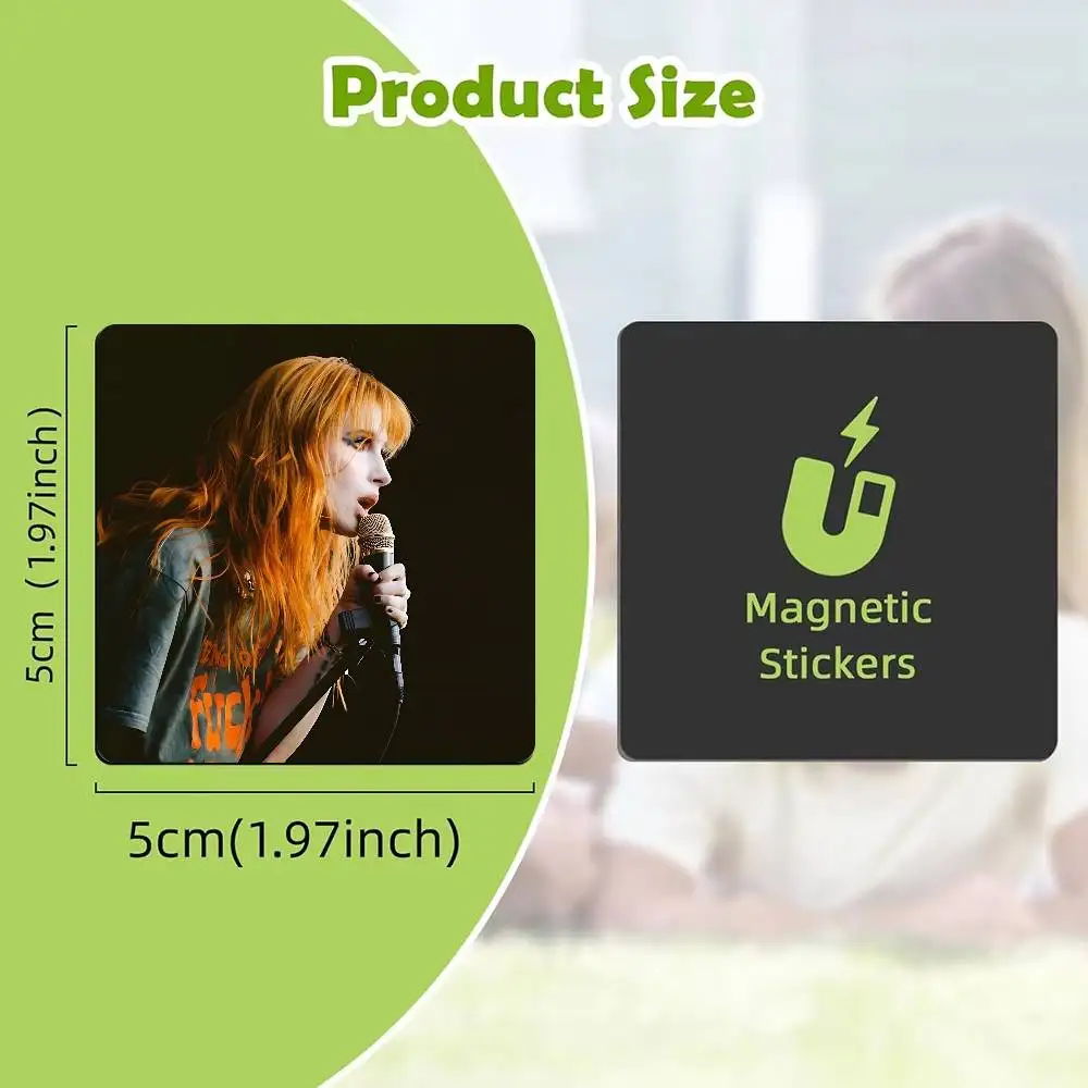 Band P-Paramore Refrigerator Magnet Creative Kitchen Home Decoration Soft Magnetic Decor Festival Gifts Multi Scene Use