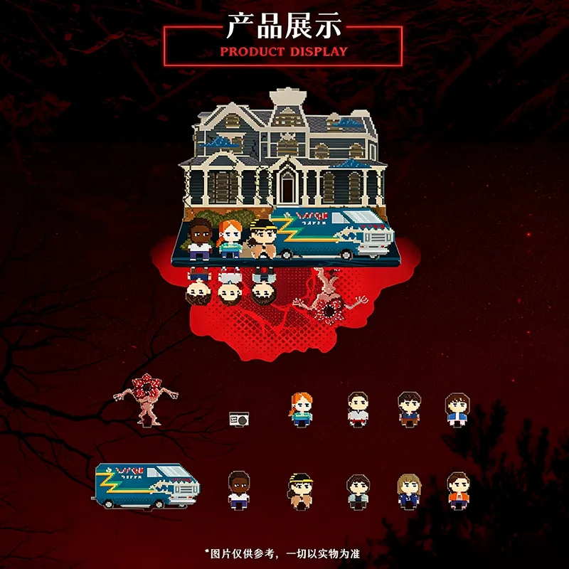 Genuine WUSTYLE Stranger Things Upside Down Scene Acrylic Fridge Magnets Classic American TV Series Fan Collection Gifts