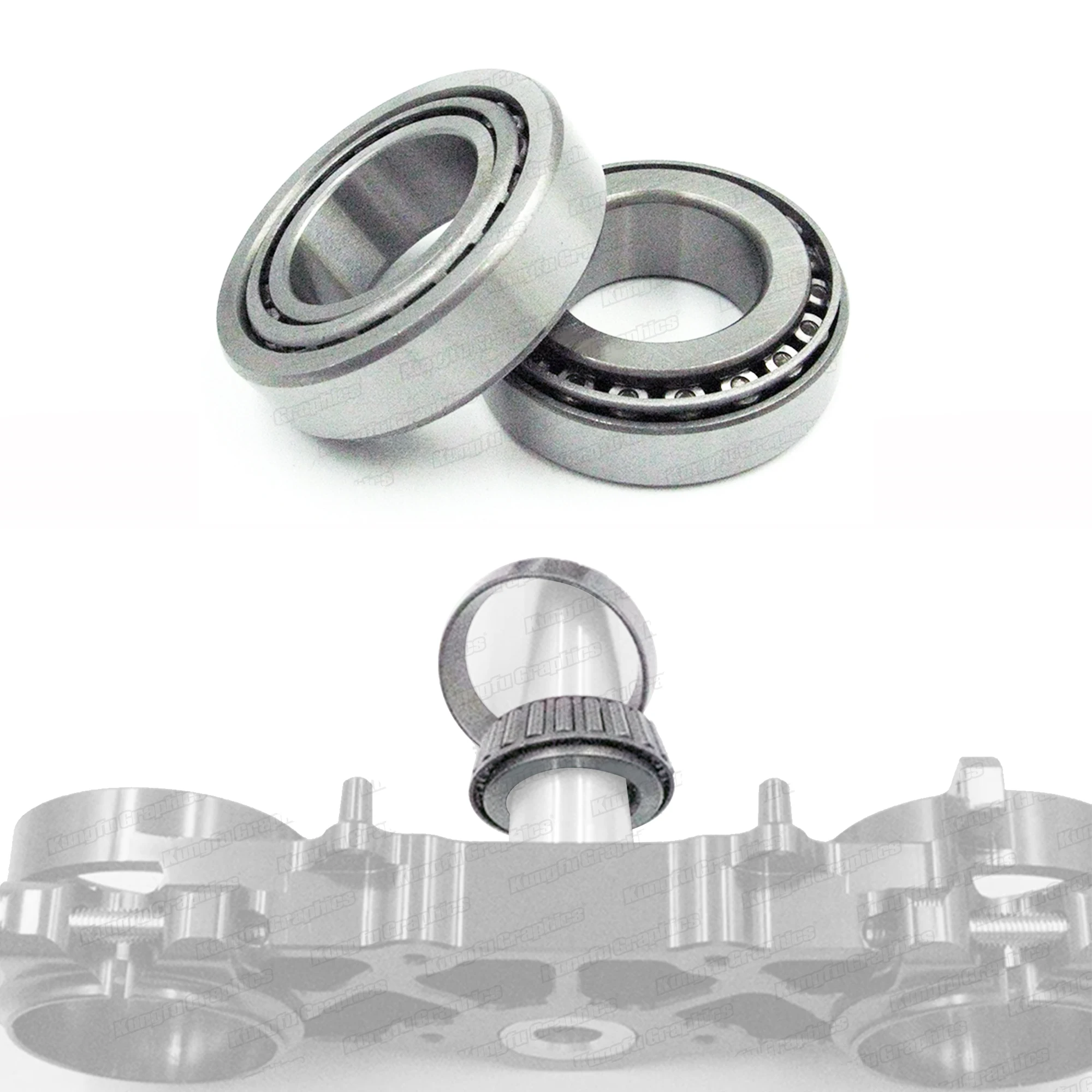 JY RACING Motorcycle Steering Stem Bearing Tapered Roller Bearing for KAWASAKI KX125 KX250 KX250F KX450F KLX450R & SUZUKI RMZ250