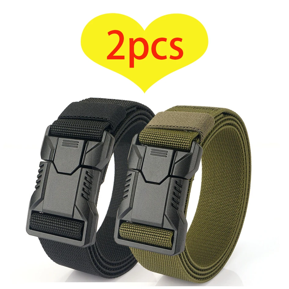 حزام رجالي مكون من قطعتين بإبزيم سريع التحرير للرياضات الخارجية؛ حزام أزياء الترفيه والتدريب. #4