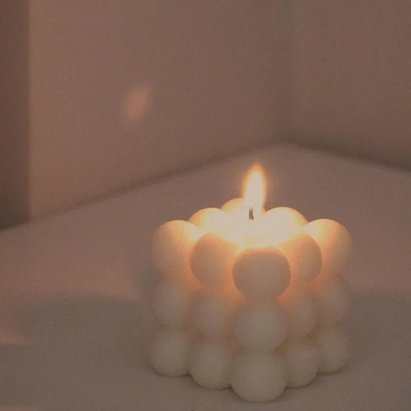 DIY Candles Mould 3D Geometric shape Plaster Candlesticks for Candles Molds Soy Aromatherapy Crafts Making Candles Holder