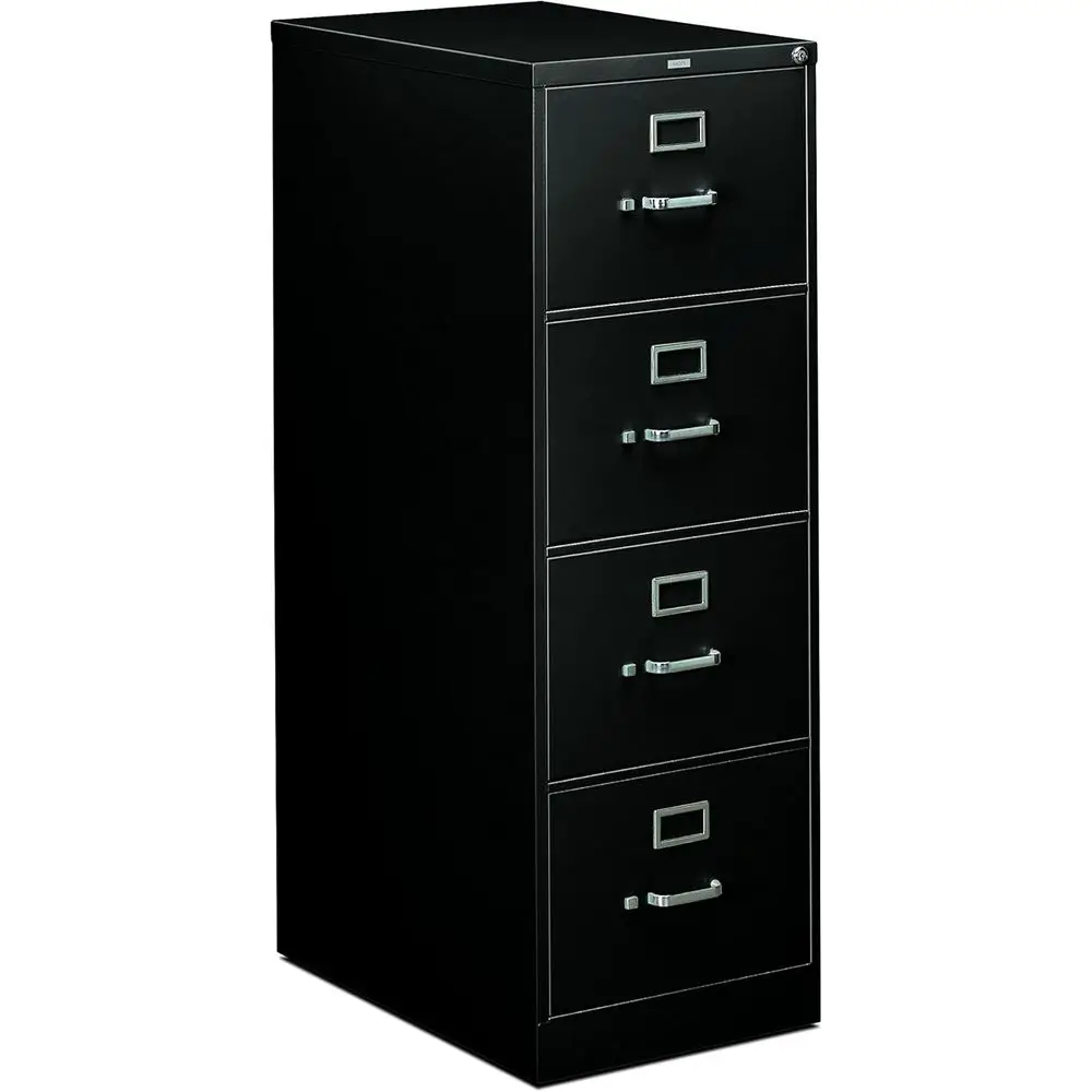

4-Drawer Full-Suspension File Cabinet, 26-1/2-Inch Black (310 Series - Model 314CPP)