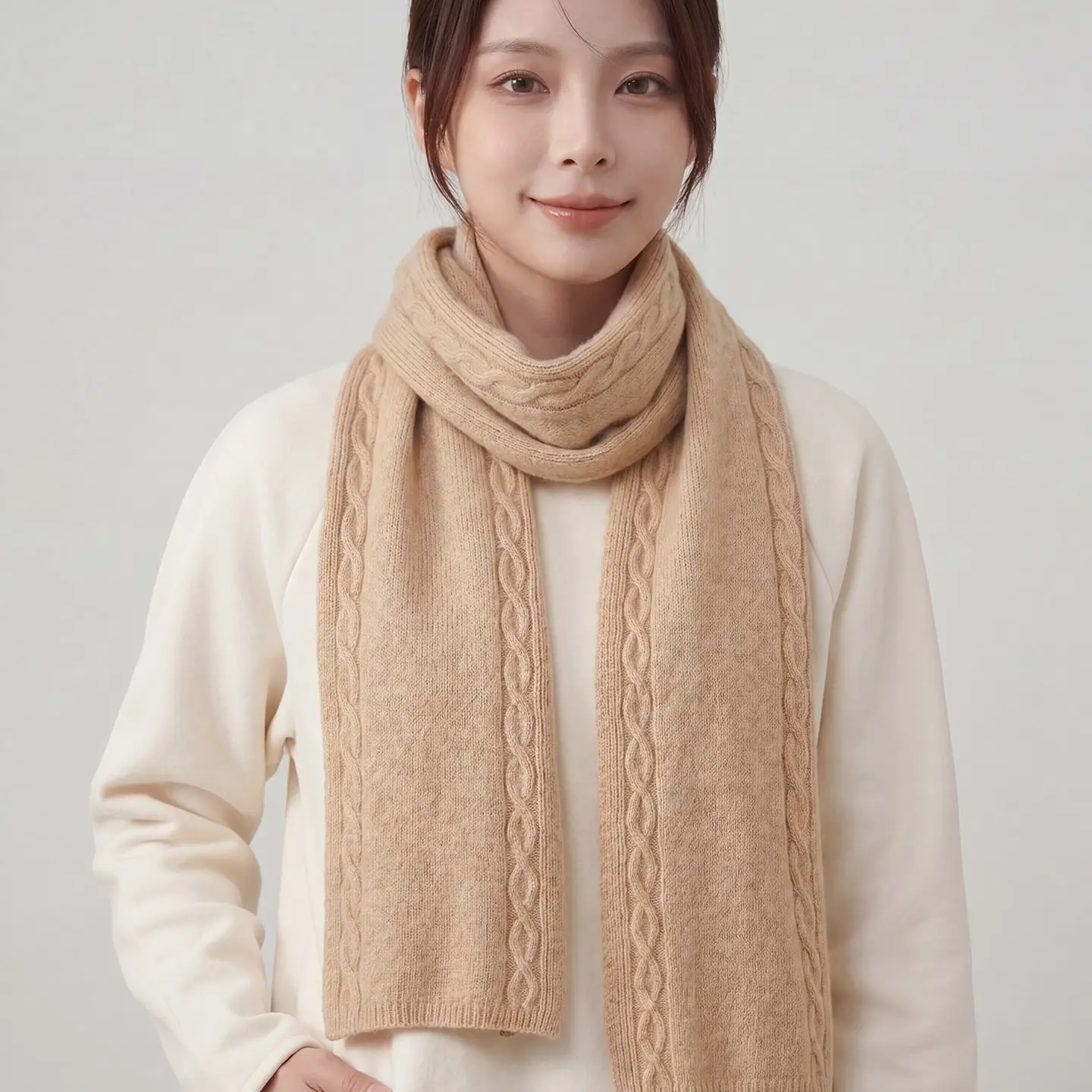 Women 100% Wool 180cm*23cm Long Scarf  Winter Thick Soft Warm Shawl Wrap Russian Cold Weather Neck Scarves Gift 2026 RT