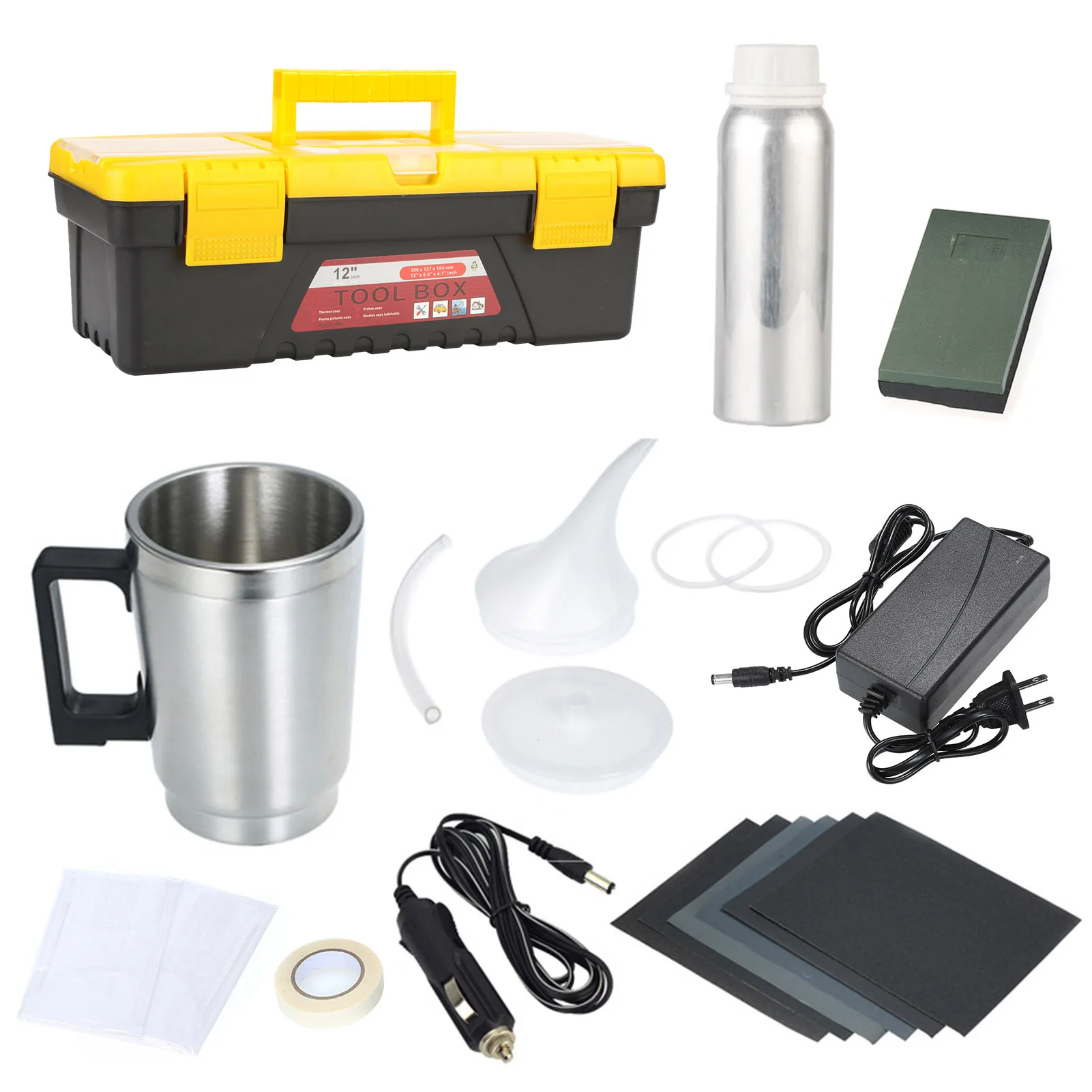 Headlight Restoration Kit Easy to Use Car Headlight Polish Repair Tool Set for Eliminate Headlight Scratches Yellowing