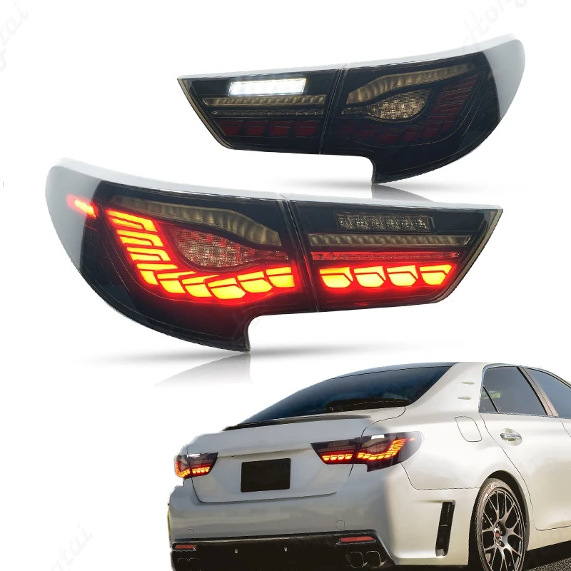 

Modified taillight For 2014-2015 2016-2019 Toyota Reiz LED taillight assembly flow turn signal, brake lights, reverse lights