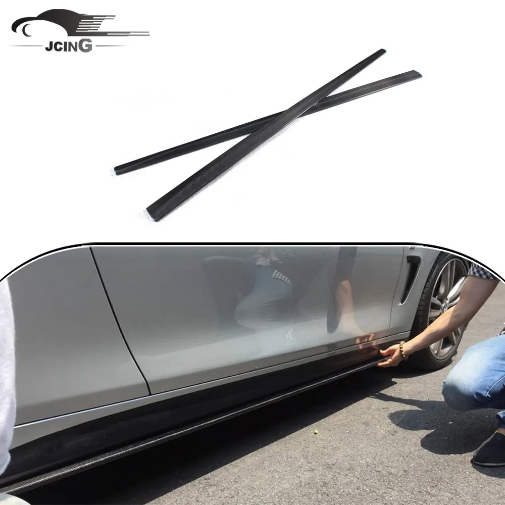 4 series F32 M Tech Side Skirts ,P Style Carbon Fiber Car splitter Body Kits for  2014up