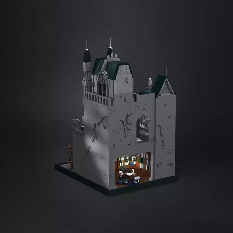 New 6569PCS MOC building blocks Medieval dark Gothic City Bloodborne Church model of Yanam Street DIY child Toy Birthday Gift