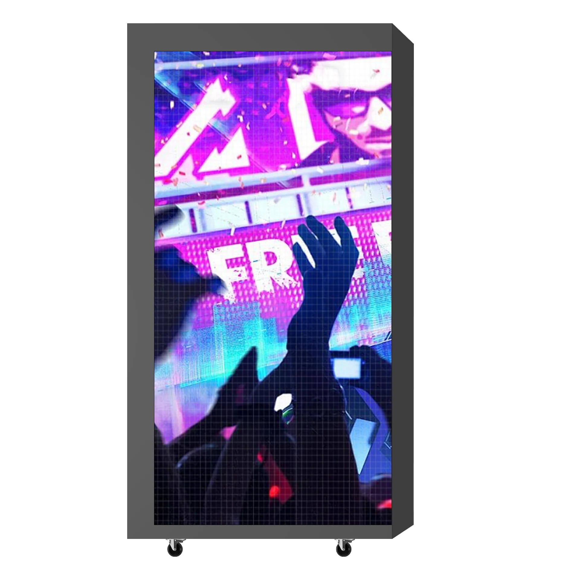 DJ Photo Booth Events Celebration Zwart Draagbaar P 2.5 Indoor Full-Color voor nachtbars en muziekanimatie en grafisch LED-display