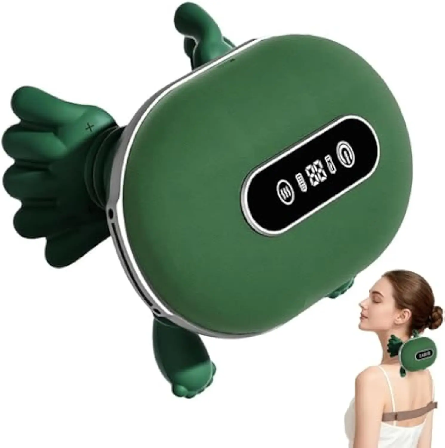 

Shoulder and Neck Massager Bionic Heated Massager Portable Neck and Back Massager with Fingers 4D Kneading Massager Simulate