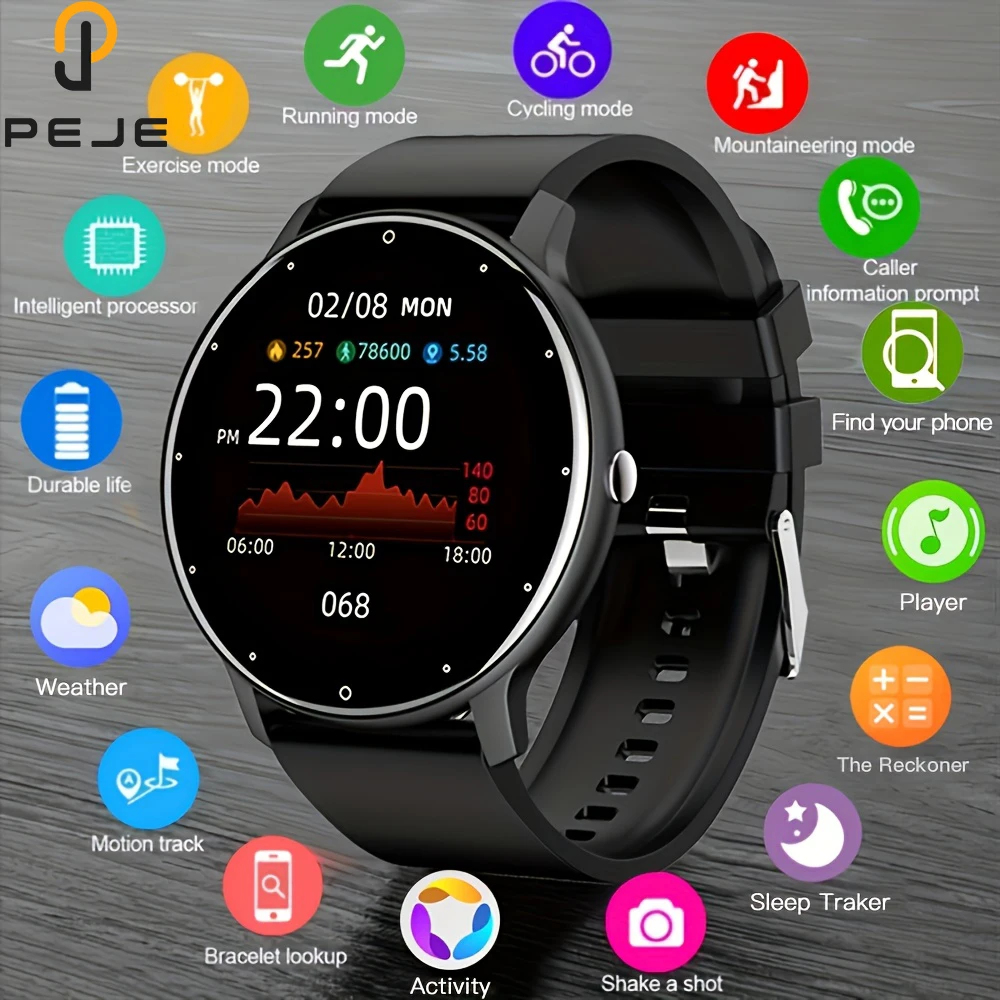 

Умные часы PEJE | 3,25-дюймовый TFT-экран, 230 мАч, IP67, 1,28 дюйма, беспроводной, 5.2 JL7012F6, совместим с Android и iPhone