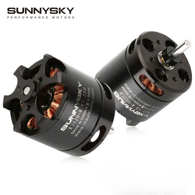 

Sunnysky X3520 V2 KV520 4-6S бесщеточный двигатель для 50E стабилизатора крыла и аэроплана