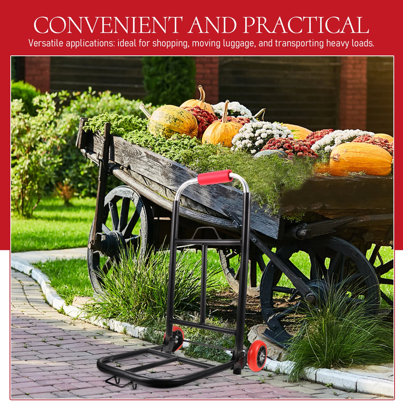 

Folding Shopping Trolley Portable Luggage Cart Foldable Carrier Grocery Home Office Travel Storage Bag