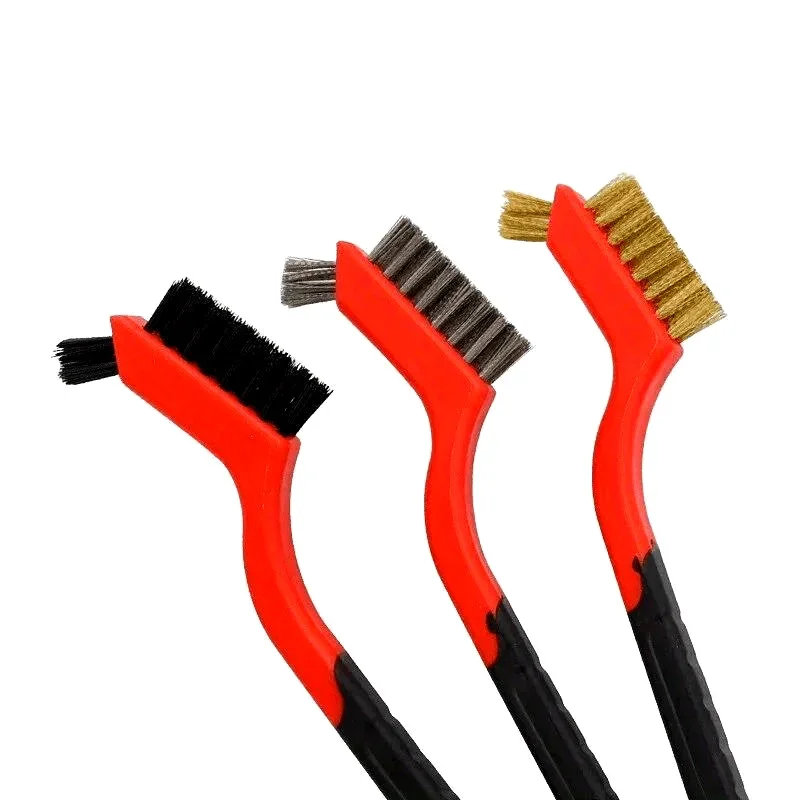 

Brush Set Of Three Kitchen Brushes Gas Hoods Grease And Stain Removal Cooktop Cleaning Tools Steel Wire Small Scrubber