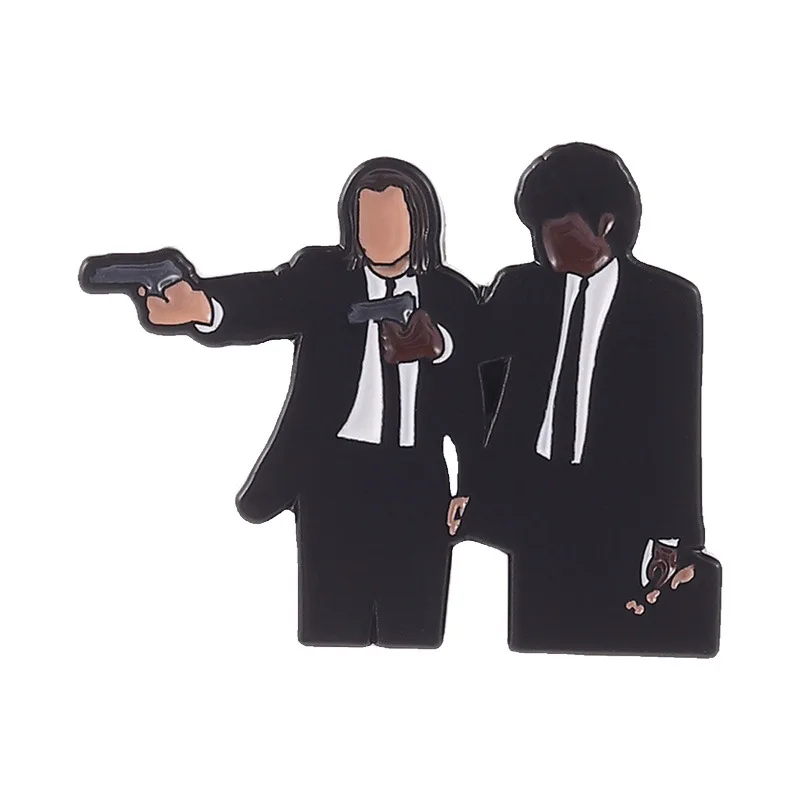 Pulp Fiction Enamel Pin Lapel Badge Retro Punk Metal Brooch For Backpack Jacket Cult Film Fan Jewelry Gift For Men Women view 3
