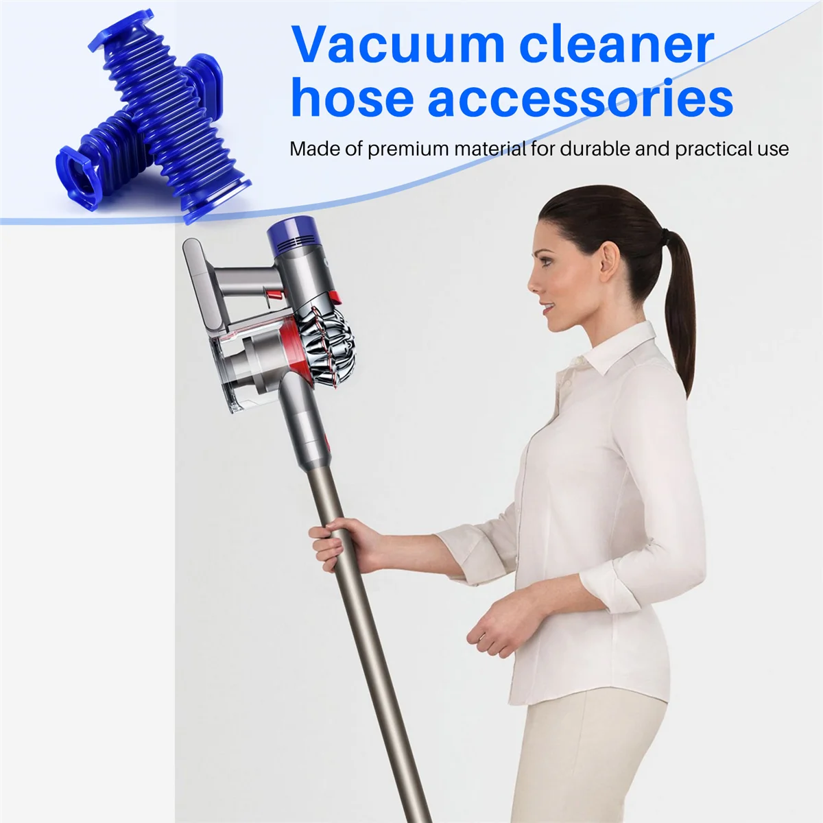 A02V-2Pcs لينة أفخم شرائط خرطوم ل دايسون V7 V8 V10 V11 مكنسة كهربائية لينة الأسطوانة رئيس لينة أفخم شرائط استبدال