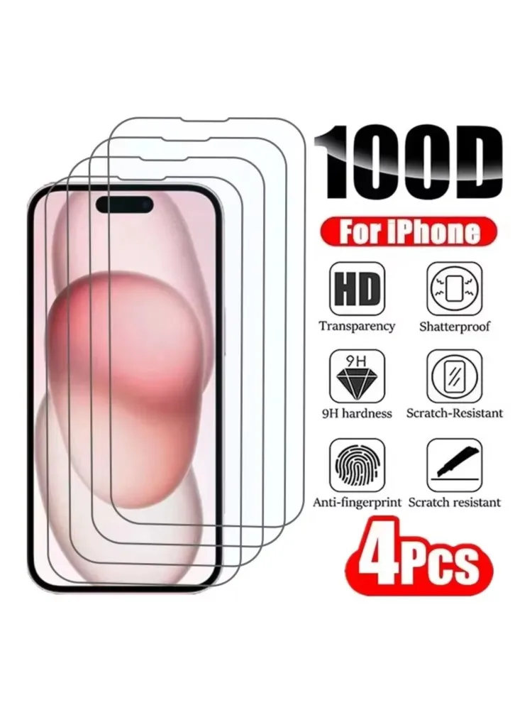 HD Panzerglas für iPhone 17 Pro Max 18 16 16e 15 14 13 12 Mini 11 Air Displayschutzfolien für iPhone XR XS 7 8 Plus Glasfolie