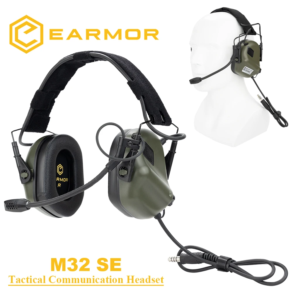 

OPSMEN Earmor Airsoftsports Tactical M32 SE Noise Canceling Headphones Aviation Communication Softair Earphones Shooting