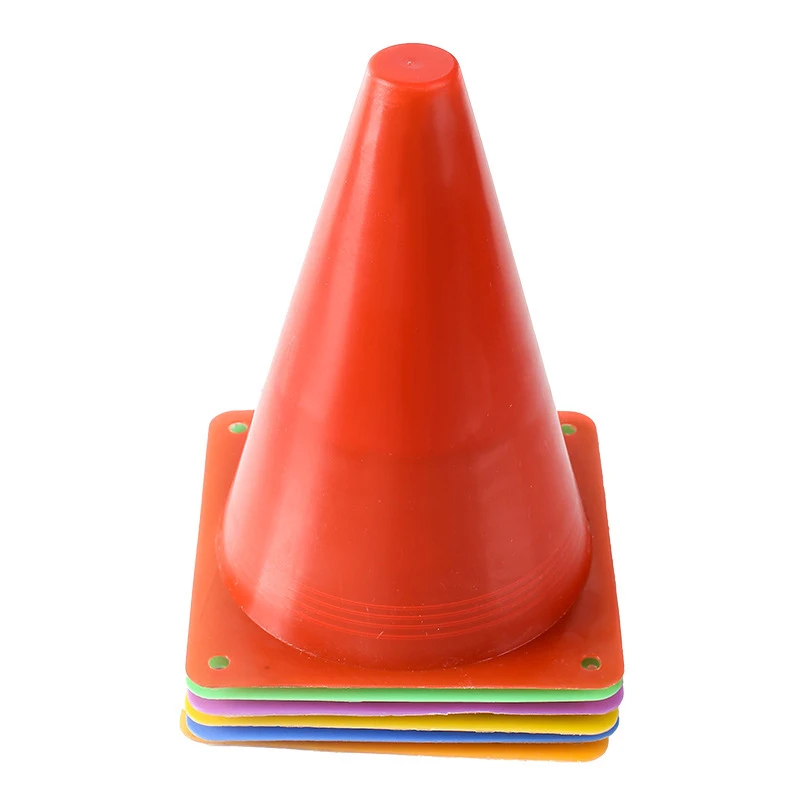 18cm Traffic Cones - Multi-Purpose Safety Markers for Sports Training Soccer Drills & Outdoor Events