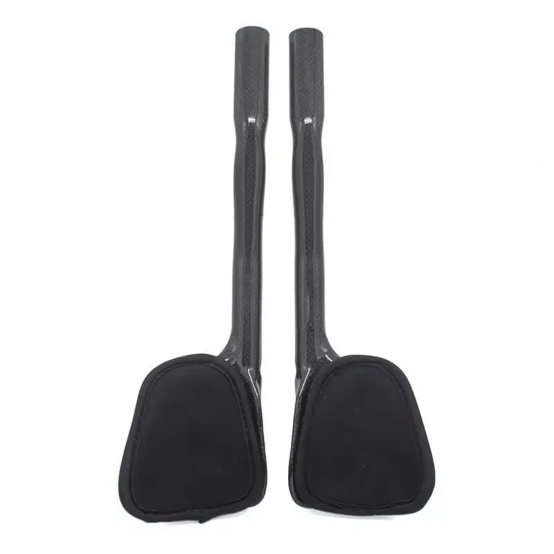 Full Carbon Fiber TT Handlebars Lightweight Aero Bar with Comfortable Grip and End Caps for Mountain Bike Road Cycling Racing