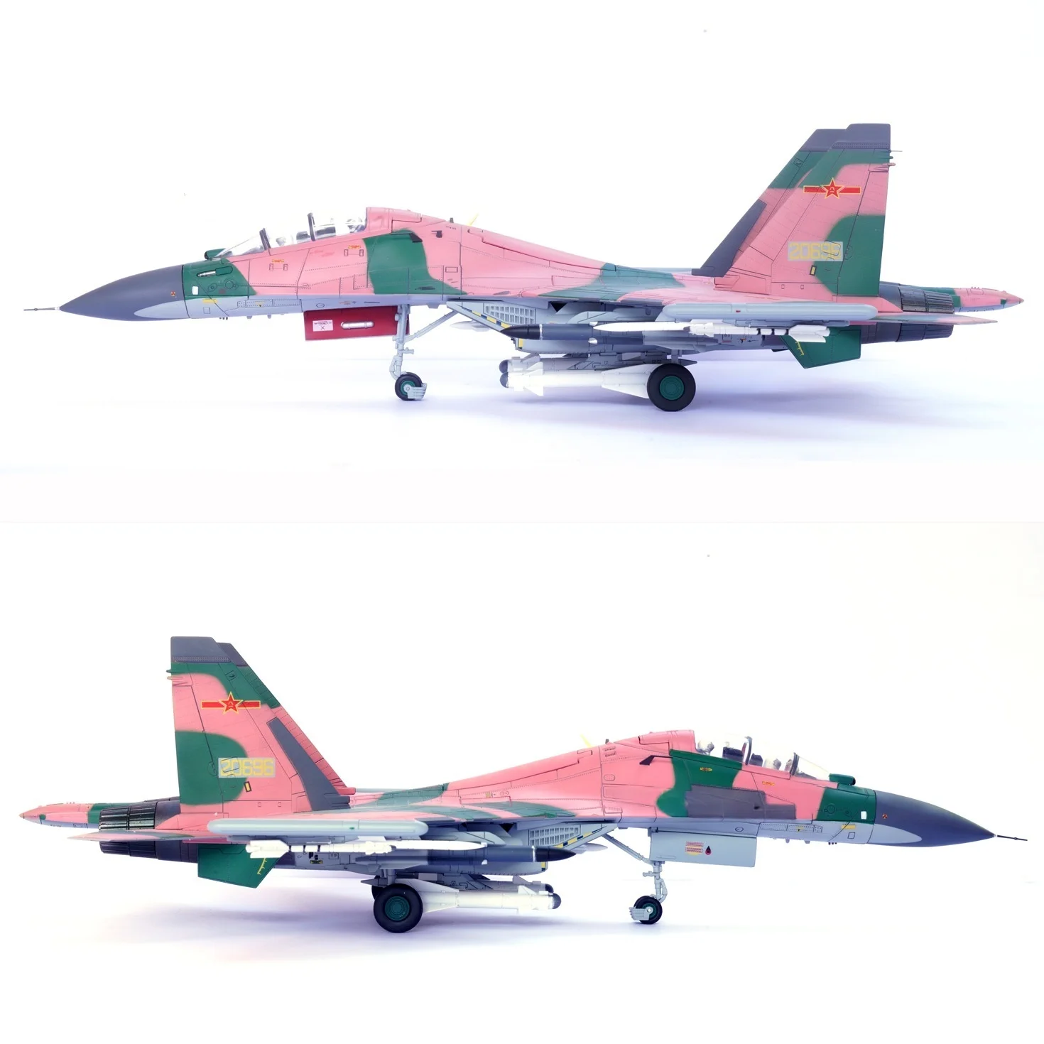 

Масштабная модель истребителя Су-30 (1:72) Су-30МКК (с гипотетическим противоположным покрытием) из сплава для коллекций и выставок