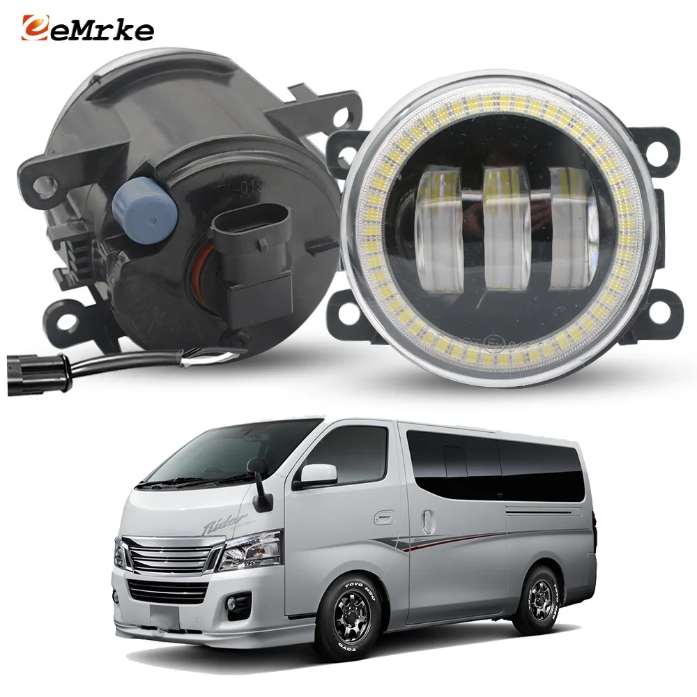 

Replace Led Fog Lights Lens DRL For Nissan NV350 Caravan Urvan E26 Como Fuso Canter Van 2012-2020 Angel Eye Daytime Running Lamp