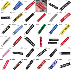 1 PC Novelty Keychain Launch Key Chain Bijoux Keychains for Motorcycles and Cars Key Tag New Embroidery Key Fobs