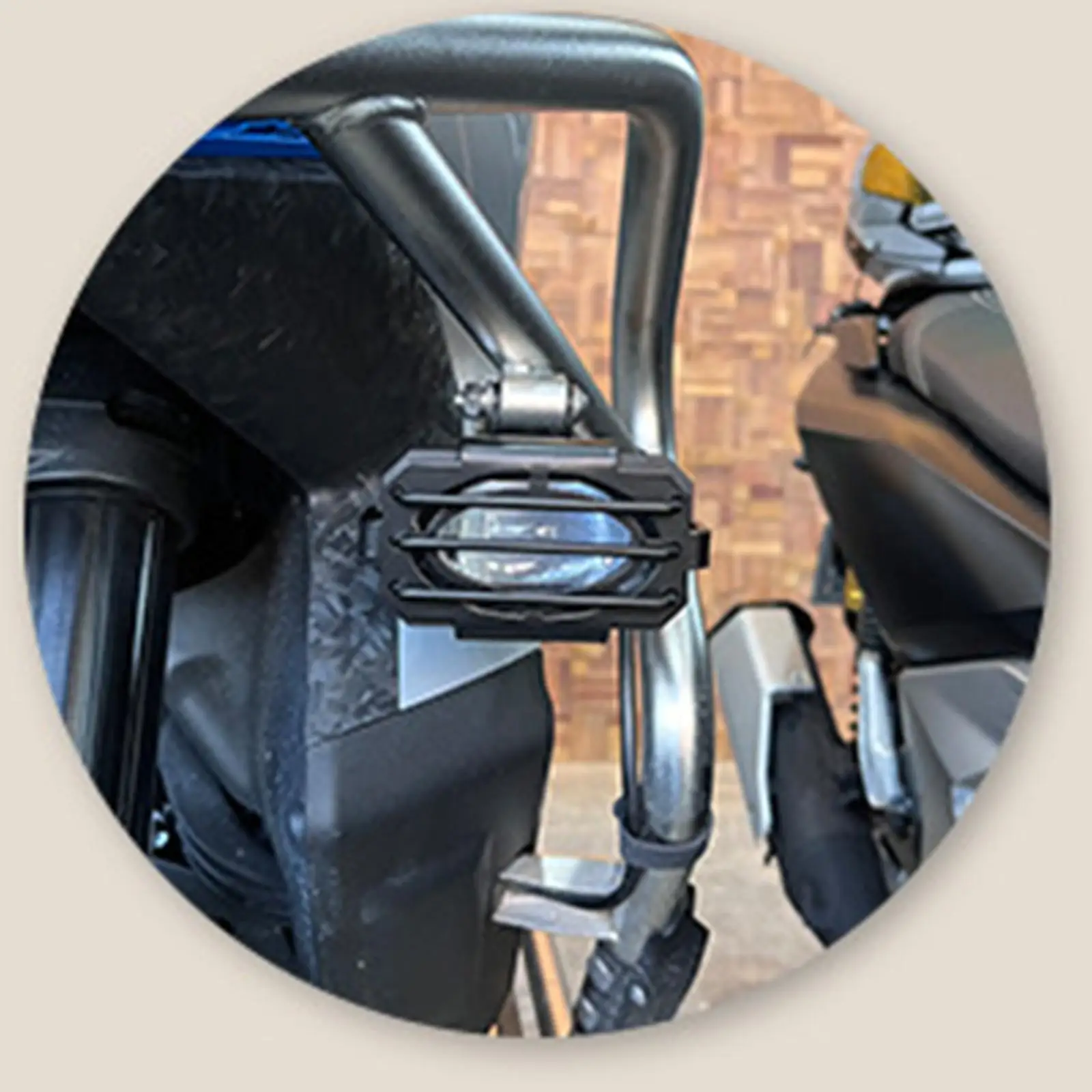 

2 шт. защитных накладок для противотуманных фар мотоцикла, устойчивых к ржавчине, высокопрочных, для светодиодных фар, аксессуары для мотоциклов 368-G