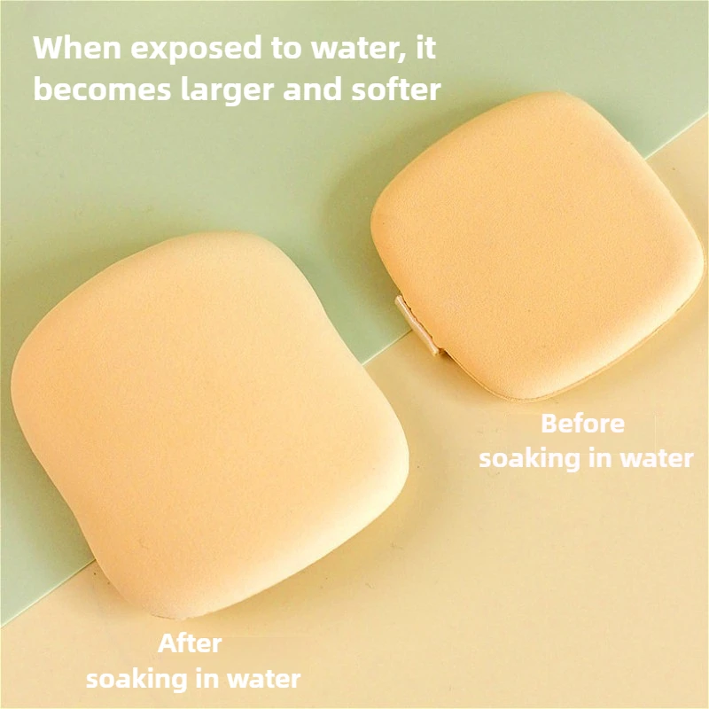2/6PCS Super Soft Air Cushion Cosmetic Puff Square Butter Makeup Sponge Blender Beauty Foundation Puff Make Up Tools Accessories