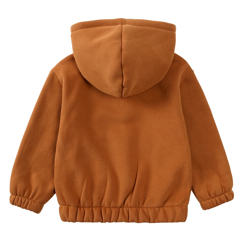 1-7y Winter 2pcs Kinder Jungen Kleidung setzt warme Anzüge Baumwolle Fleece Kapuzen pullover Jogging hose Kinder Set Mädchen Trainings anzug Sporta nzug – Detail 6