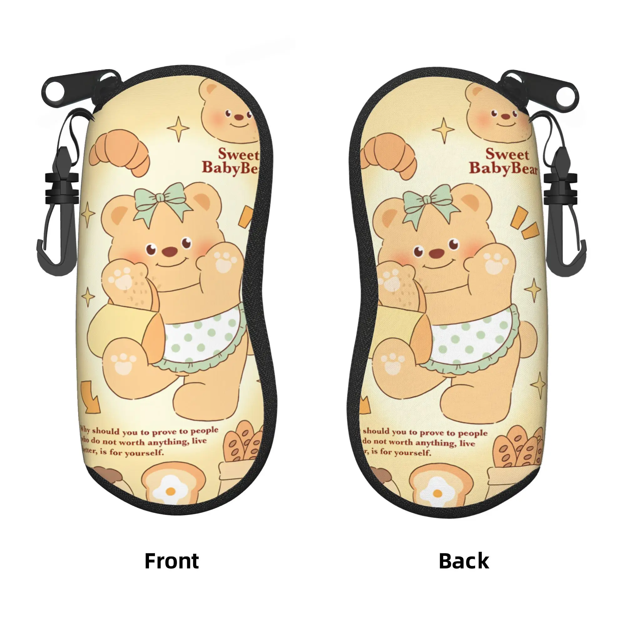 Butter Bear Christmas Tree Glasses Case Male Female  Sunglasses Case Retro Original Eyewear Organizer Travel Glasses Box