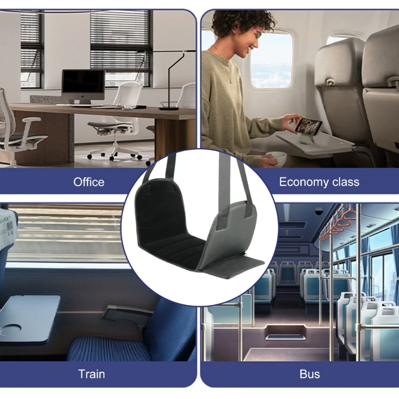 Foot Hammock Removable Rest Pad High Weight Capacity Design For Airline Comfort
