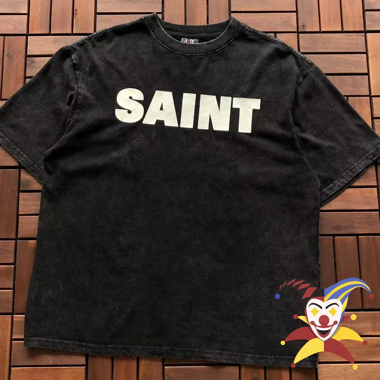 Saint Tee Men Women T-shirt Tops High Quality T Shirt Tear Print Short Sleeve Tee