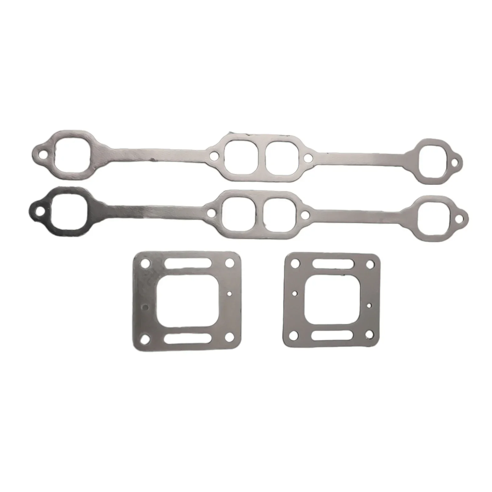 For Mercruiser 5.0 Mpi 5.7 350 Mag Riser Block V8 Elbow 2x Manifold To Riser Gaskets + 2x Block To Manifold Gaskets