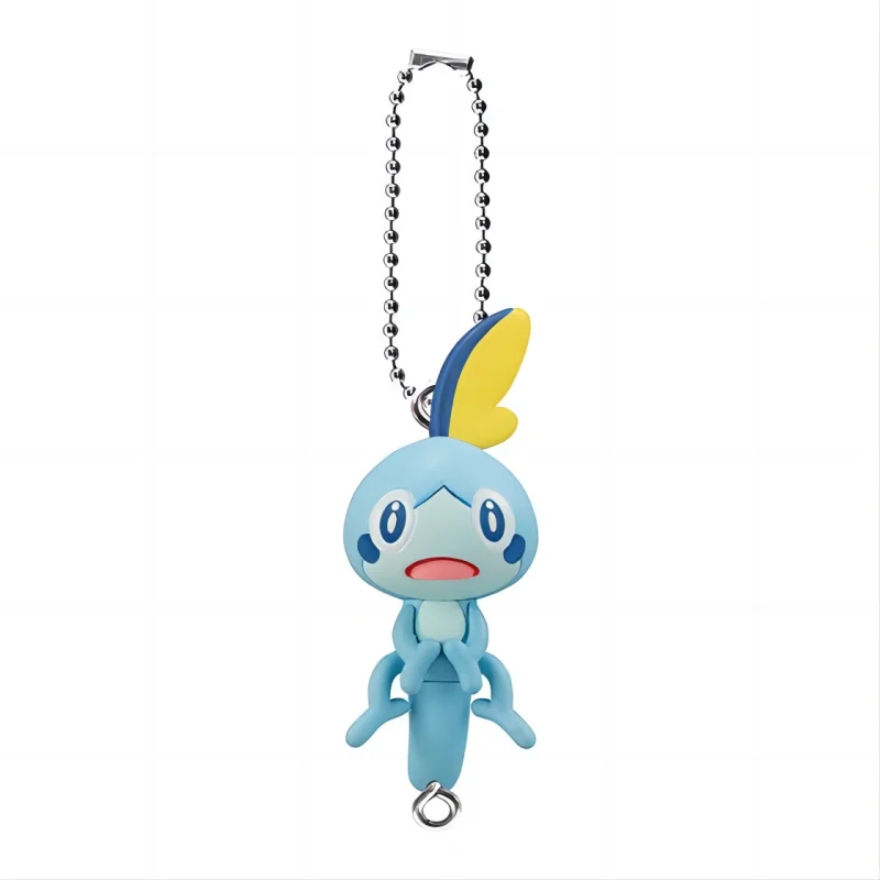 BANDAI Pokémon Action Figures Model Sobble Grookey Scorbunny Yamper Gashapon Collect Ornaments Genuine Toys Pendant