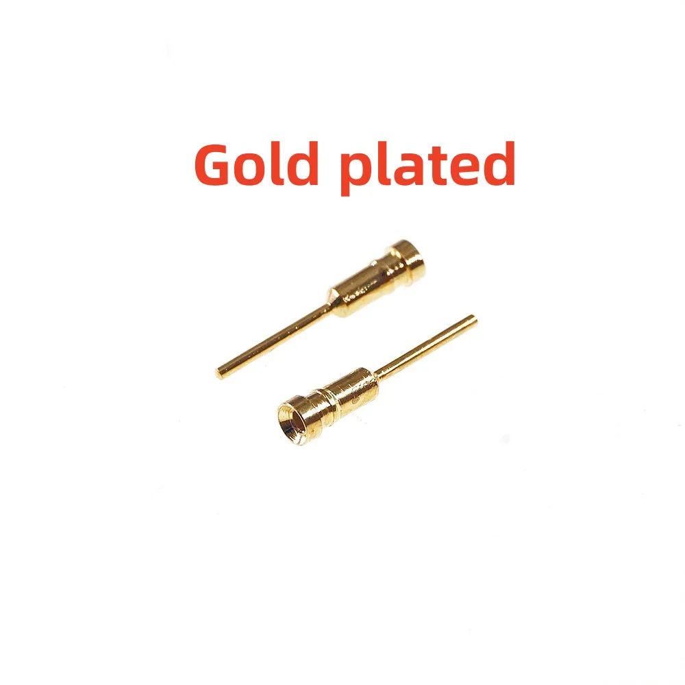 100Pcs LED Pin Socket for Cherry Mx Switch Keyboard Size 9.70MM Length Gold Plating Machined