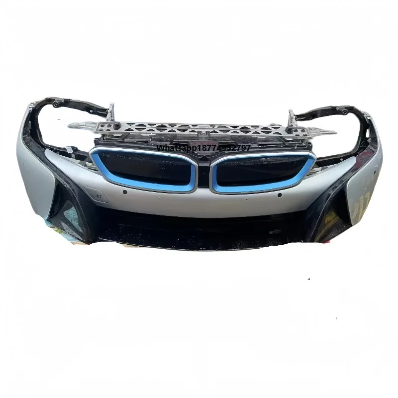 OE51117394392 2014-2020 I8 front bumper assembly, made of lightweight, high-strength ABS plastic, fastened with bolts.