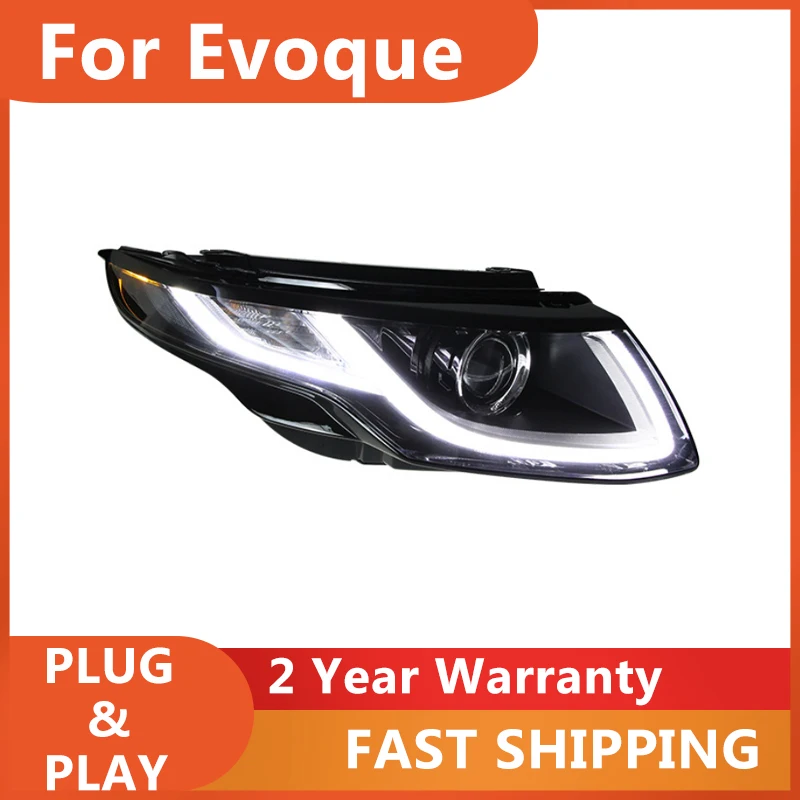 

For Land Rover Range Evoque headlight 2013-2017 retrofitting new LED daytime running lights and xenon headlamps Car Accessories