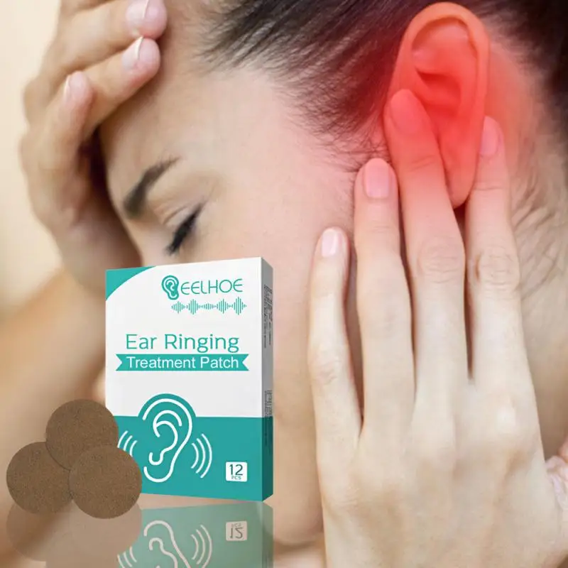 Tinnitus stickers ear health care patches Relieve dizziness headache Acupoint patch relief tinnitus ear back hearing