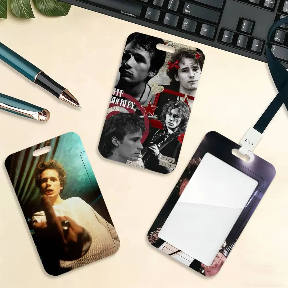 

Держатель для карт Singer J-Jeff Buckley для студентов с ремешком, чехол для рабочего пропуска, подарок для проездного билета