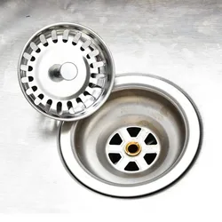 Colador de alcantarillado para fregadero de cocina, tapón de drenaje para lavabo, filtro de tapón de residuos de fregadero de acero inoxidable, drenaje de suelo antiobstrucción, accesorios de cocina