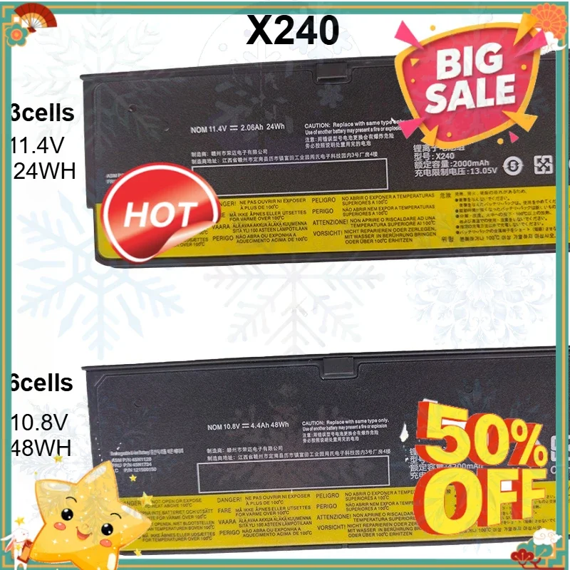SWZY X240 Laptop Battery for Lenovo ThinkPad X240 T440S T440 X250 T450S X260 S540 S440 L450 L470 45N1130 45N1131 45N1126 45N1127