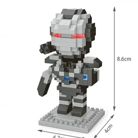Hero Cartoon Micro Particle Building Blocks Children Assembly Toy Anime Action Figure Boy Girl Kid Gift Cute Toy Building Bricks