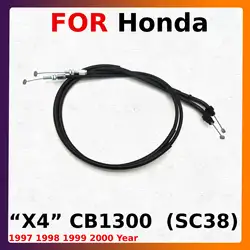 Motorcycle Throttle Cable Wire For Honda X4 CB1300  (SC38) 1997 1998 1999 2000  Motocross Accessories Motorboat Parts Brand New
