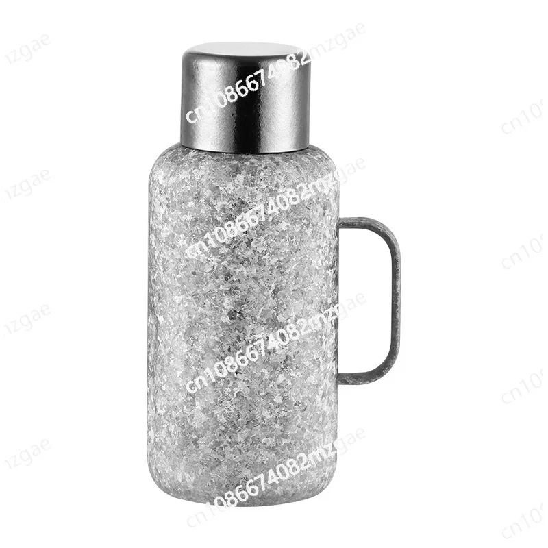 Silver Ant Pure Titanium Insulated Cup Large Capacity Titanium Water Bottle Insulated Pot Double Layer Anti Scalding